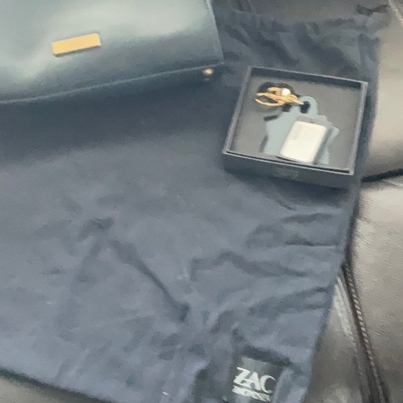 New Blue ZAC Zac Posen Eartha Iconic Soft Top Handle - Picture 5 of 7